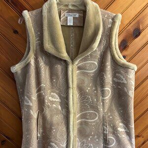 Coldwater Creek Vintage Teddy Tan Vest